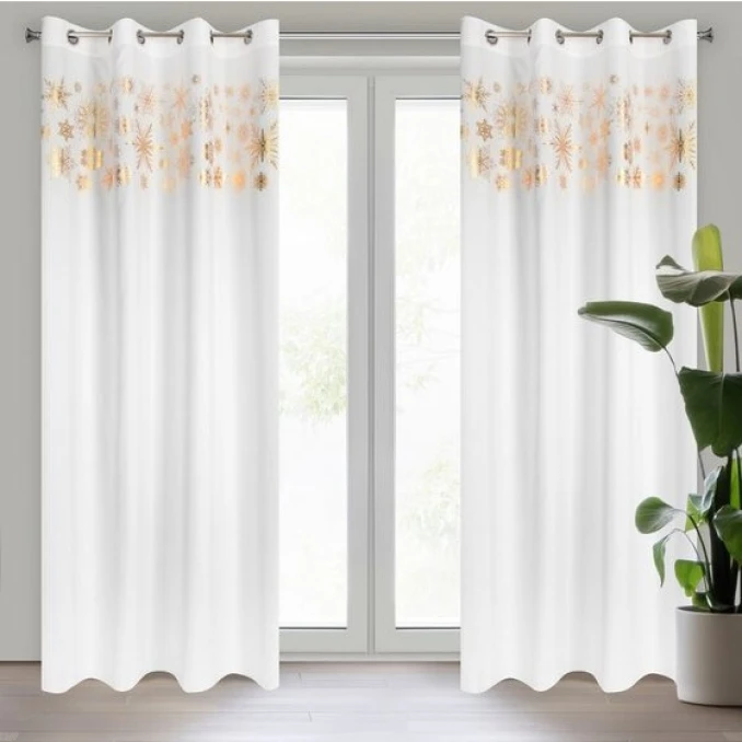 Vánoční závěsy s očky