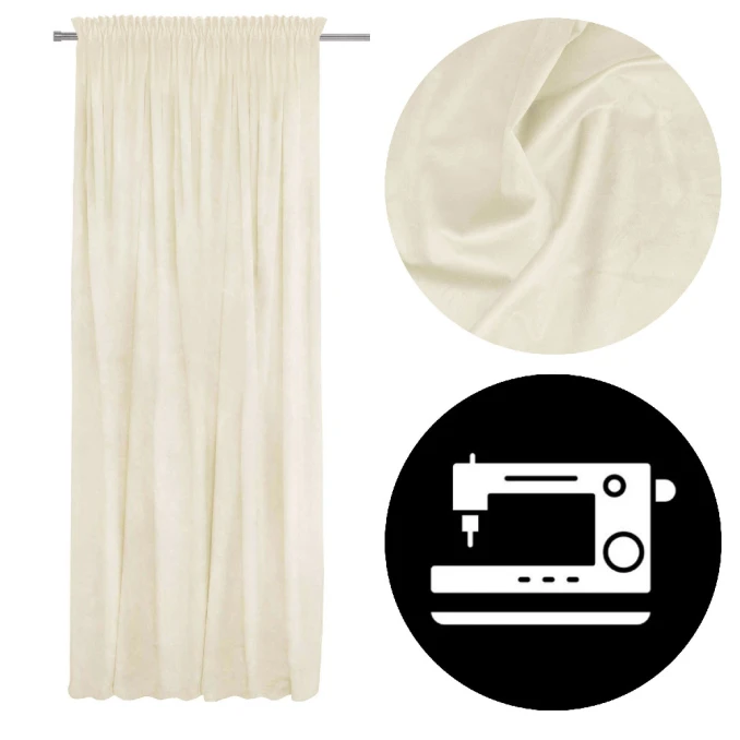 Závěsy s páskou na metry – šitý na míru